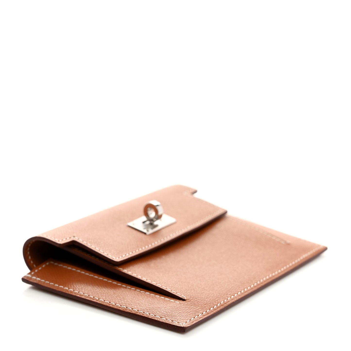 Epsom Kelly Pocket Compact Wallet Gold