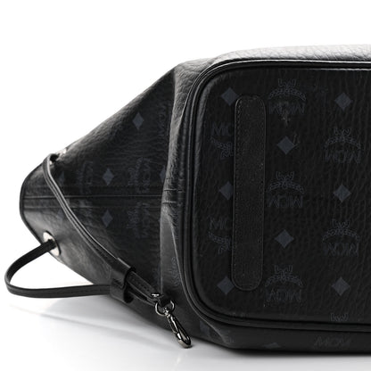 MCM Visetos Medium Liz Reversible Shopper Tote Black 8 of 18