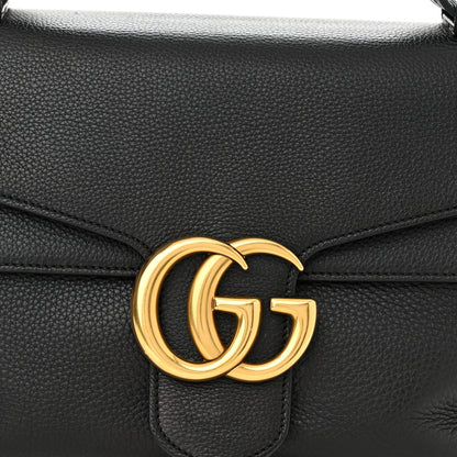Gucci Calfskin GG Marmont Shoulder Bag Black 8 of 11