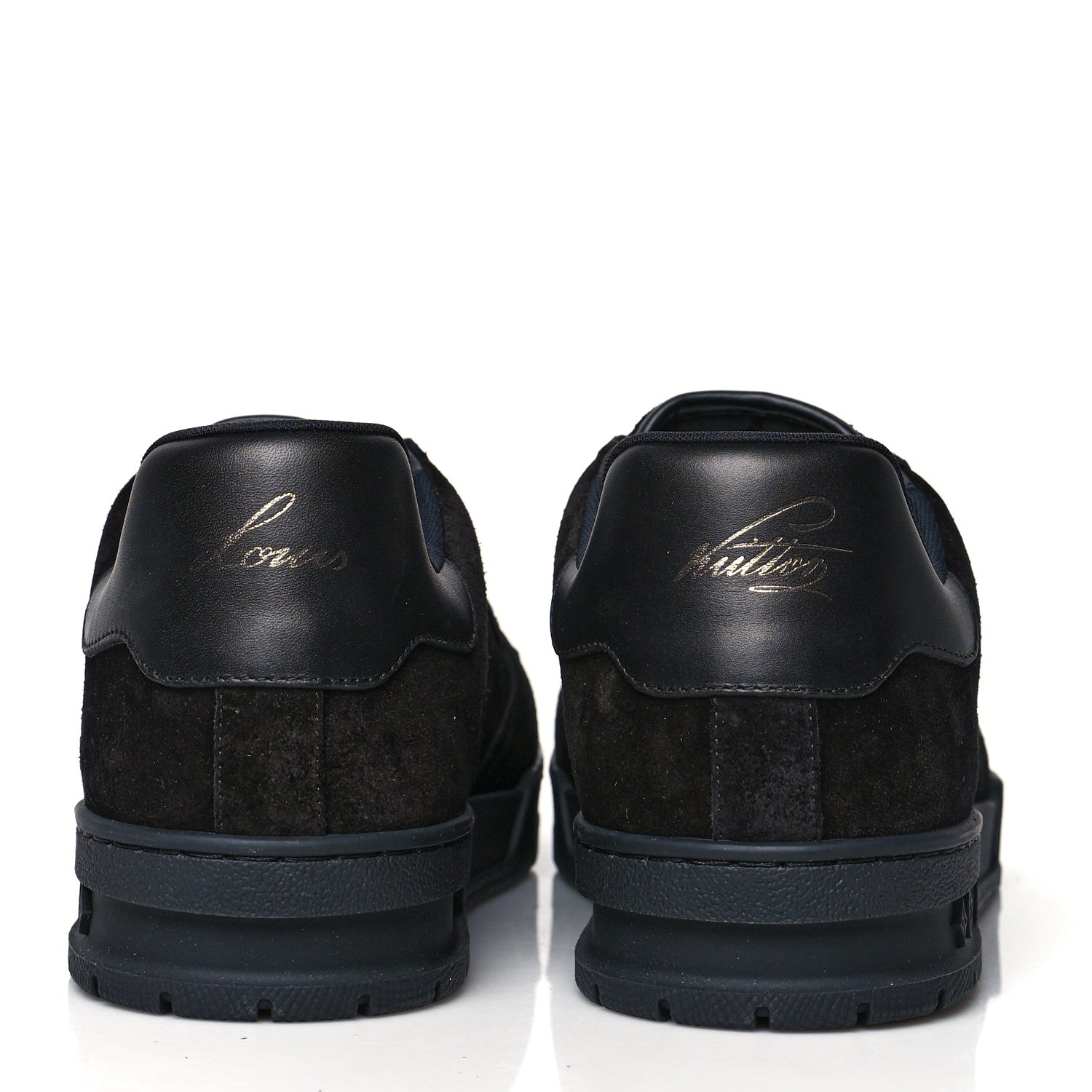 Louis Vuitton Suede Mens LV Trainer Sneakers 9.5 Black 5 of 9