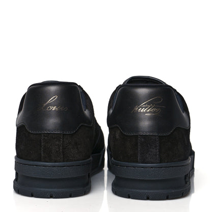 Louis Vuitton Suede Mens LV Trainer Sneakers 9.5 Black 5 of 9