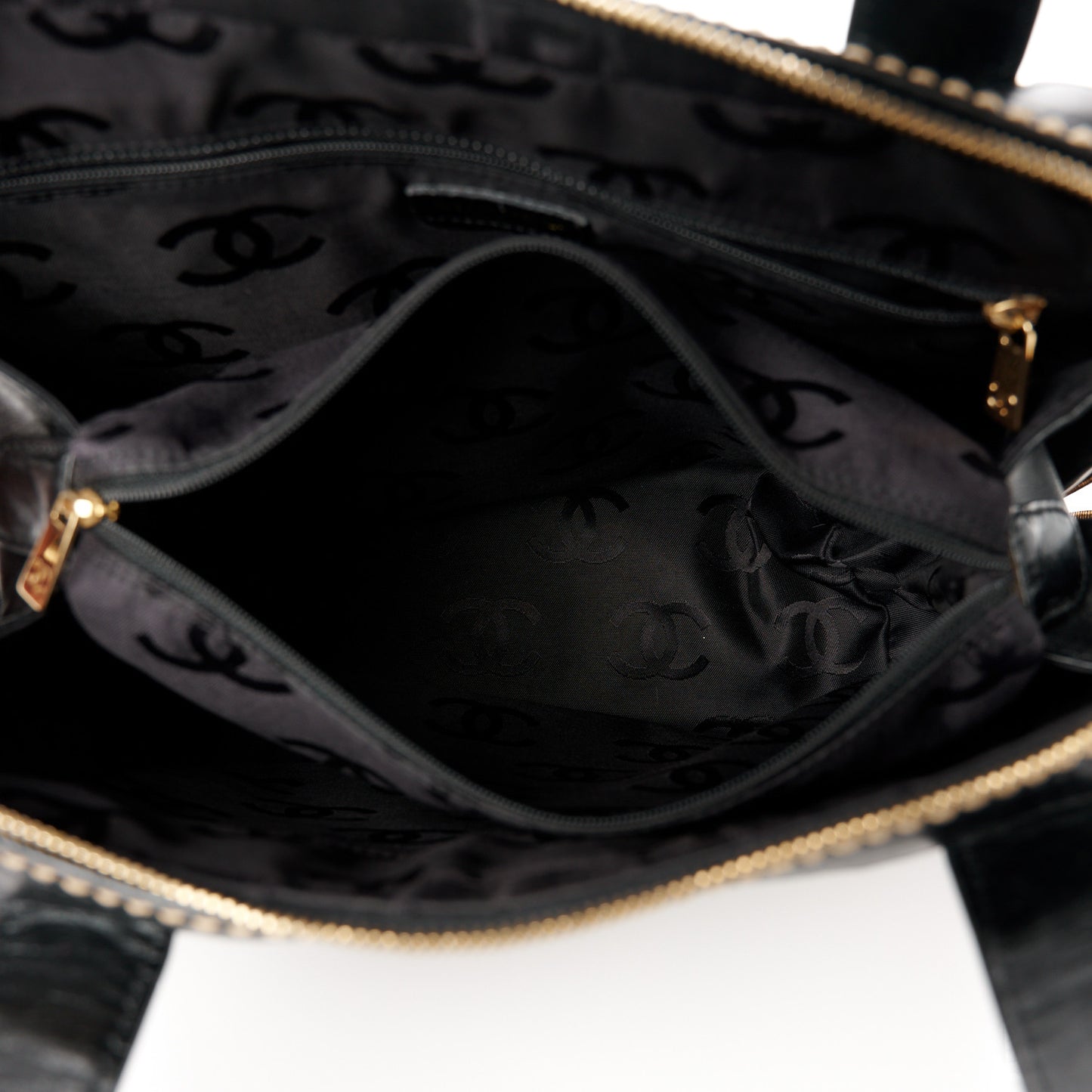 Calfskin Wild Stitch Vertical Top Handle Bag Black