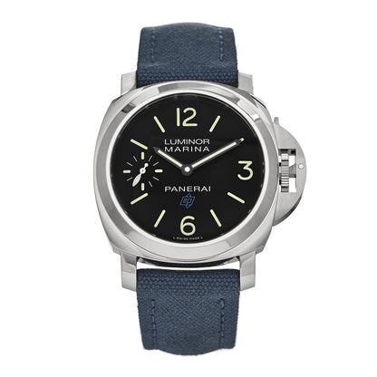 Panerai Stainless Steel Canvas 44mm Luminor Marina Manual Winding Watch Black PAM00777 1 of 5