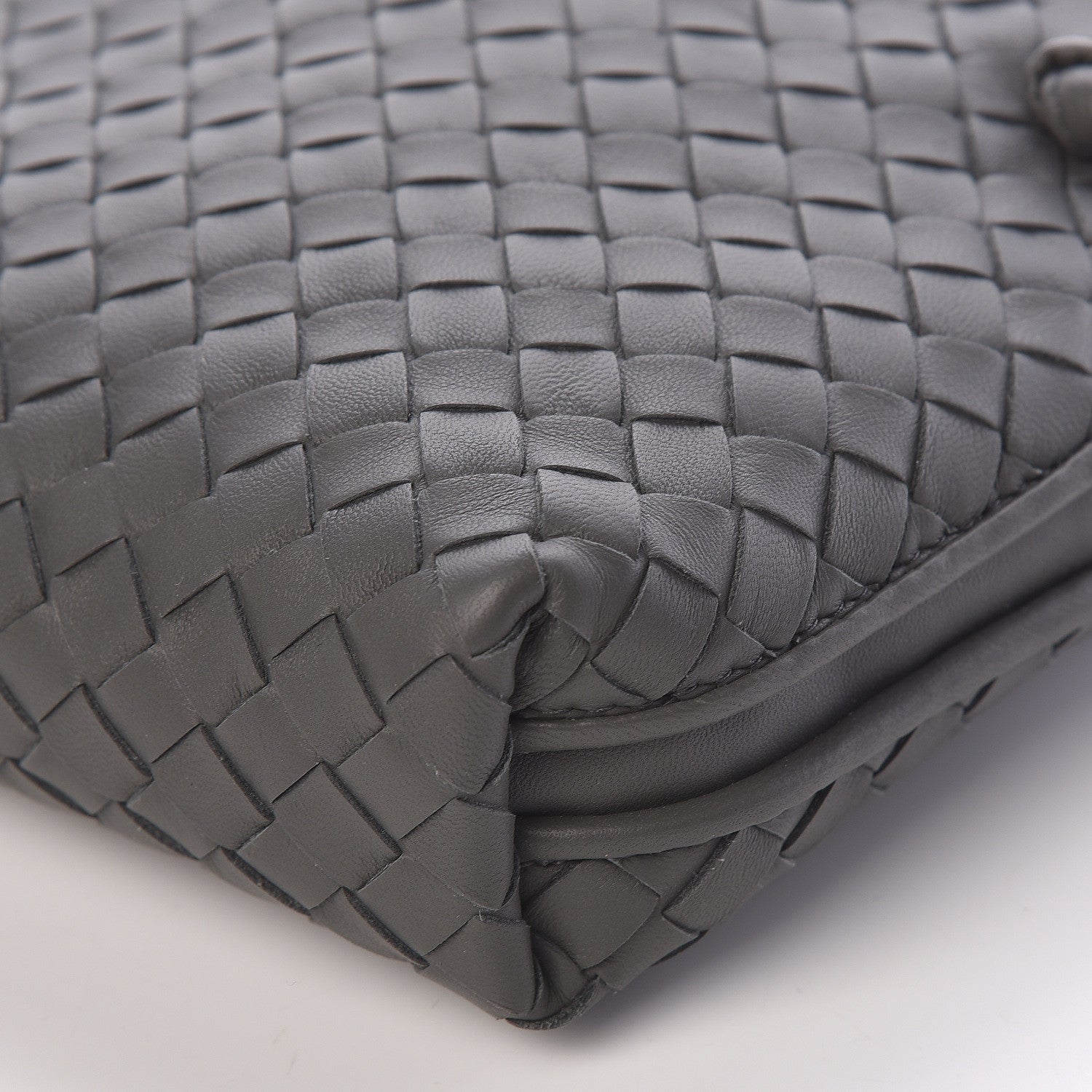 Bottega Veneta Nappa Intrecciato Nodini Crossbody Messenger Light Grey 8 of 8