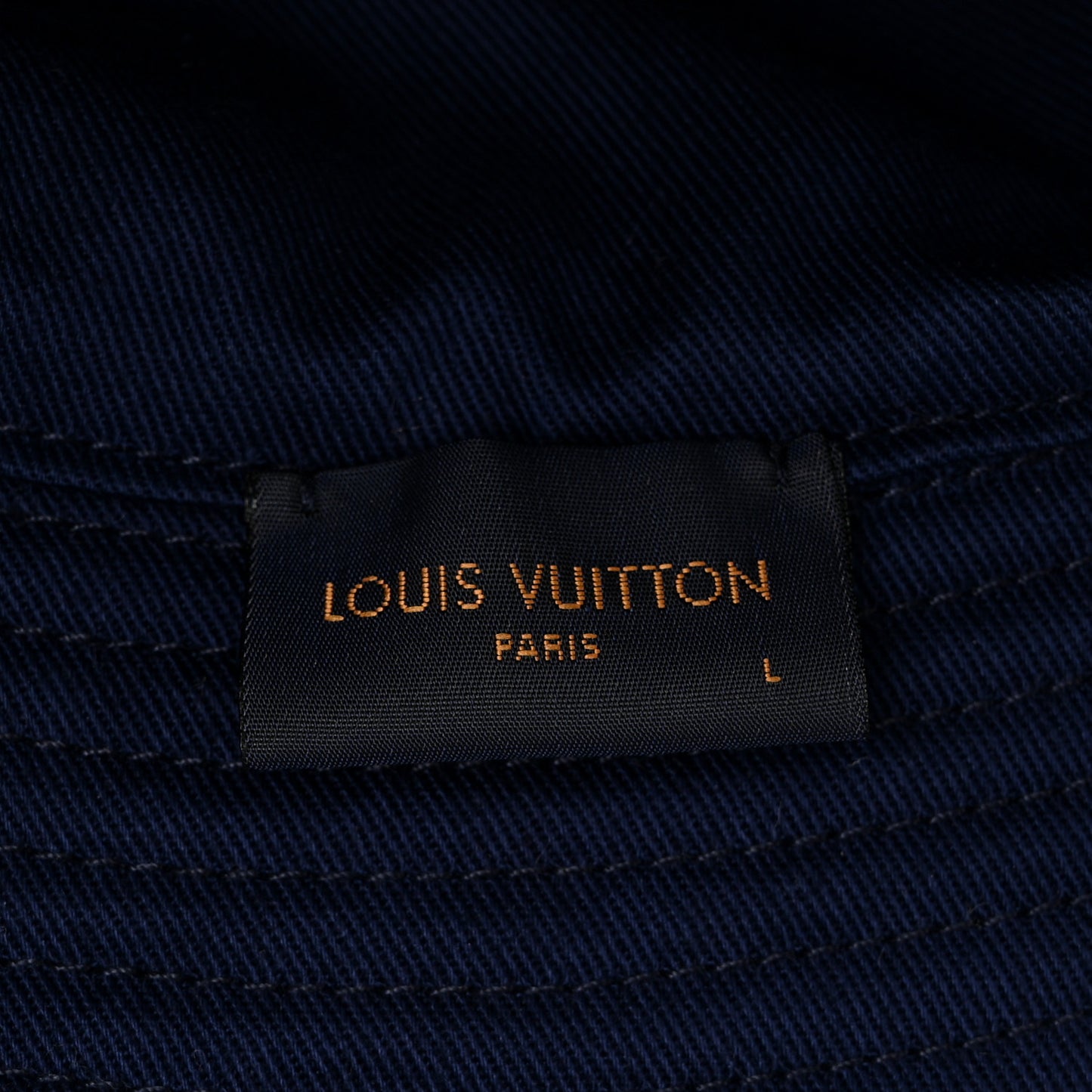 LV Graphical Reversible Bucket Hat L Blue