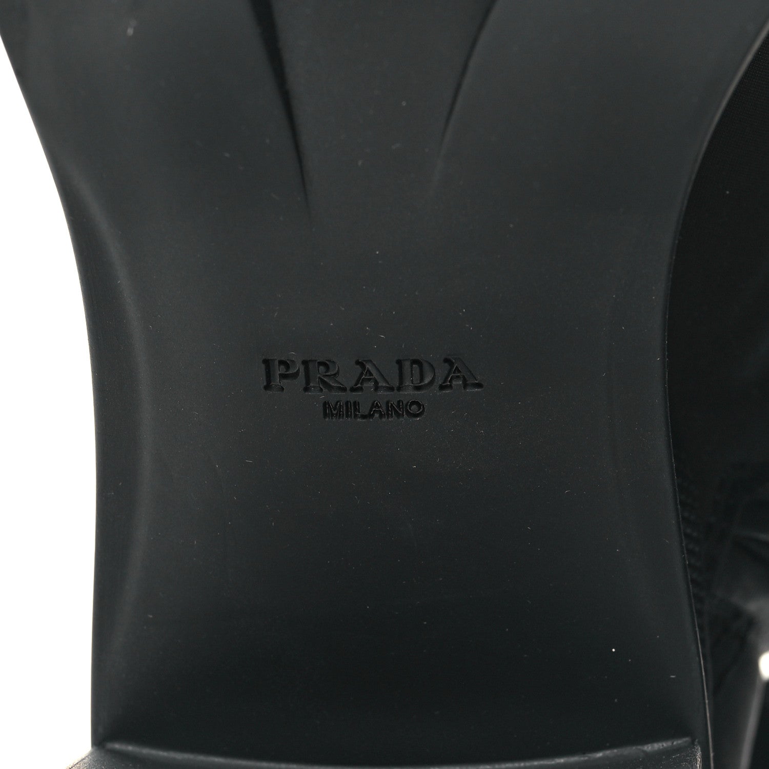 Prada Spazzolato Re-Nylon Metal Triangle Logo Lace Up 55mm Ankle Boots 41 Black 7 of 9