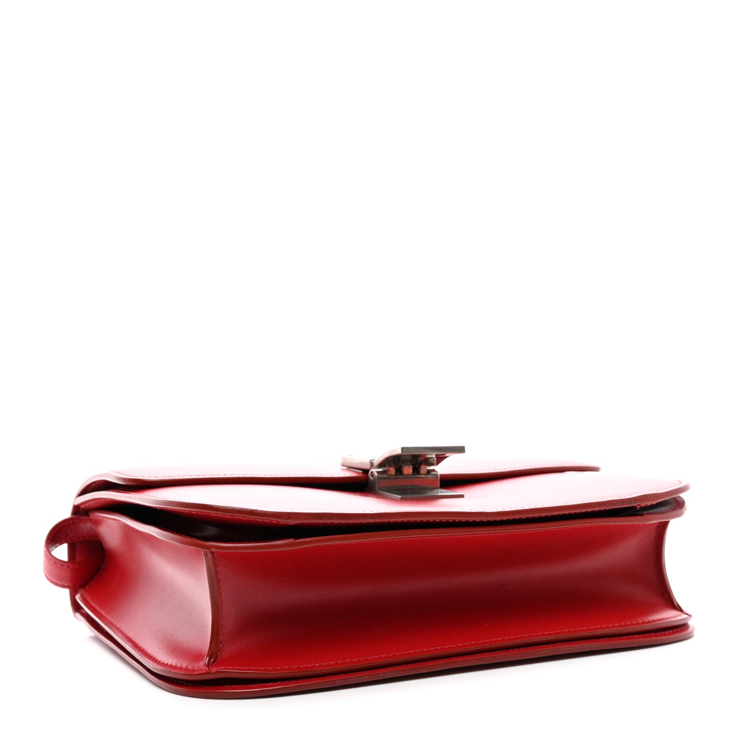 Box Calfskin Medium Classic Box Flap Bag Red