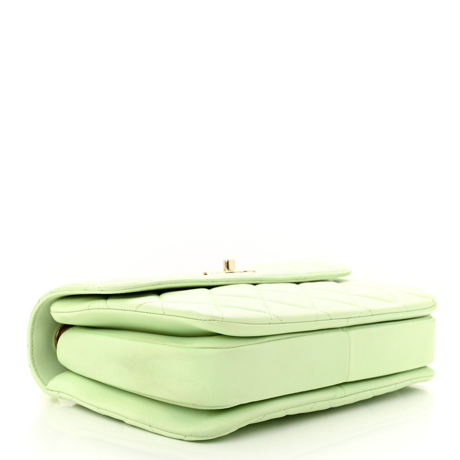 Chanel Lambskin Quilted Small Trendy CC Flap Dual Handle Bag Light Green 4 of 15