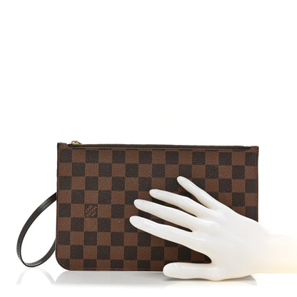 Louis Vuitton Damier Ebene Neverfull MM GM Pochette 2 of 11
