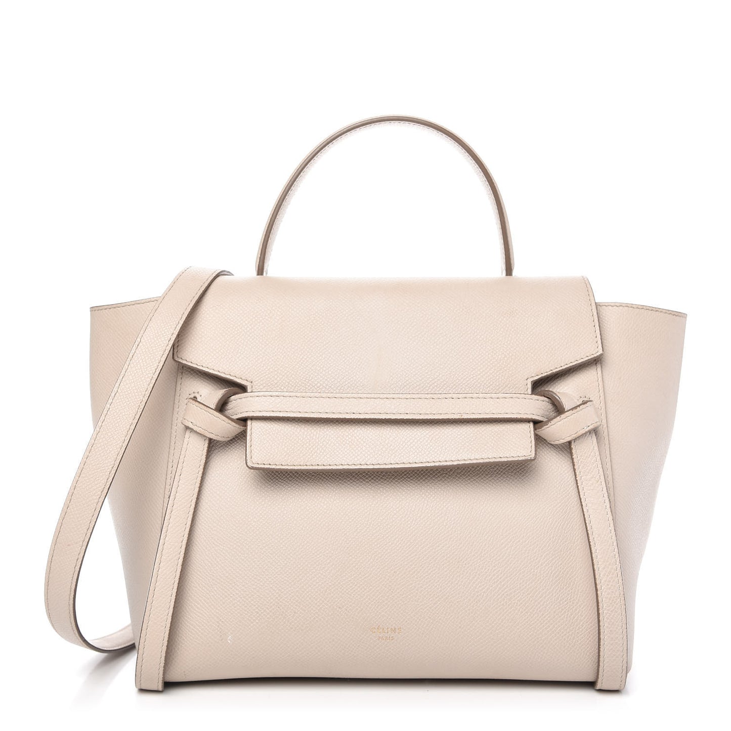 Grained Calfskin Micro Belt Bag Linen