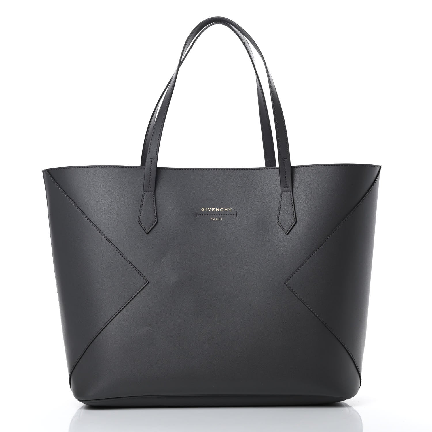 Givenchy Smooth Calfskin Wing Shopper Tote Grey White 3 of 13