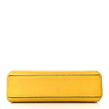 Fendi Shiny Nappa Micro Peekaboo Iconic Satchel Sunflower 10 of 26