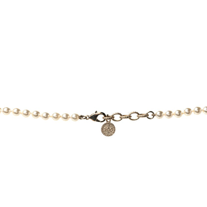 Chanel Graduated Pearl CC Long Necklace Gold 3 of 5