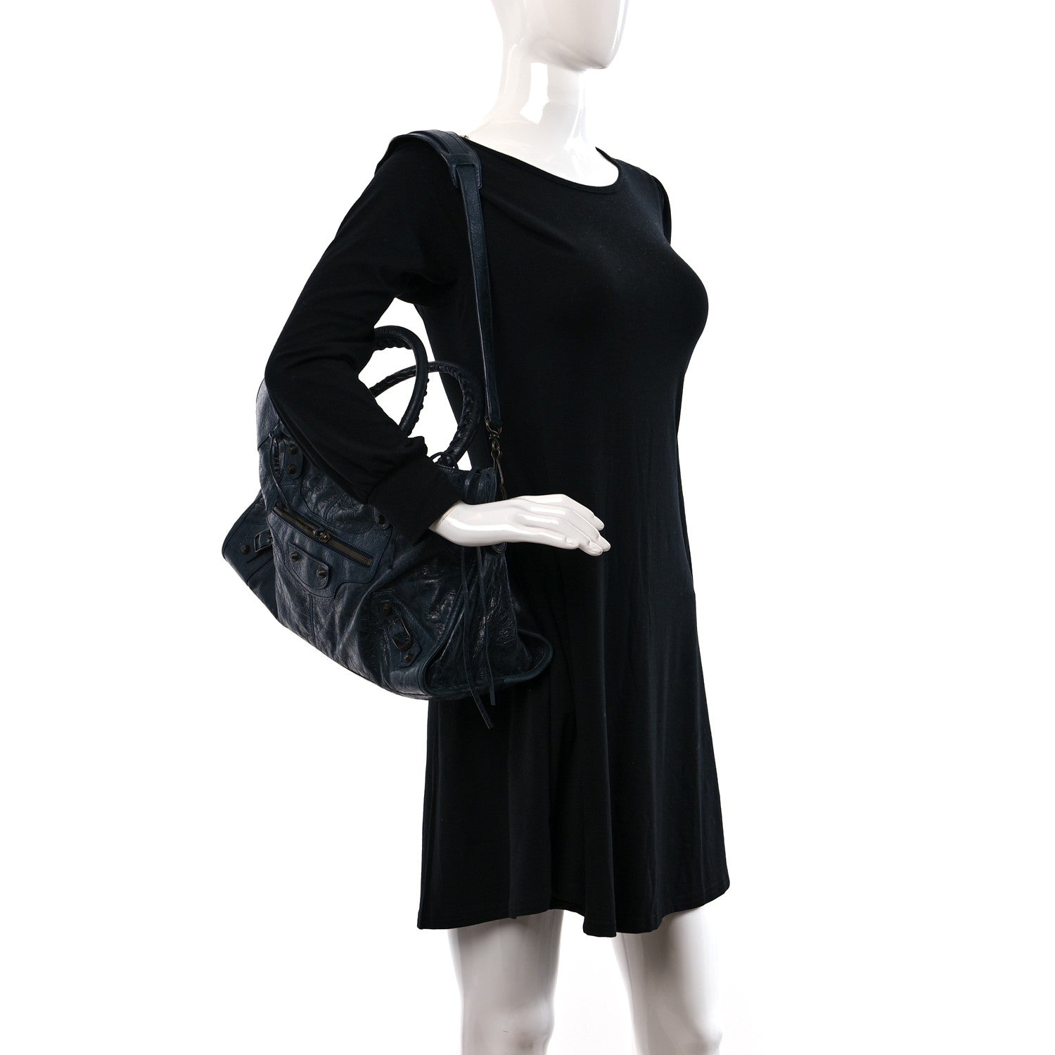 Balenciaga Agneau Classic Hardware Part Time Dark Night 2 of 12