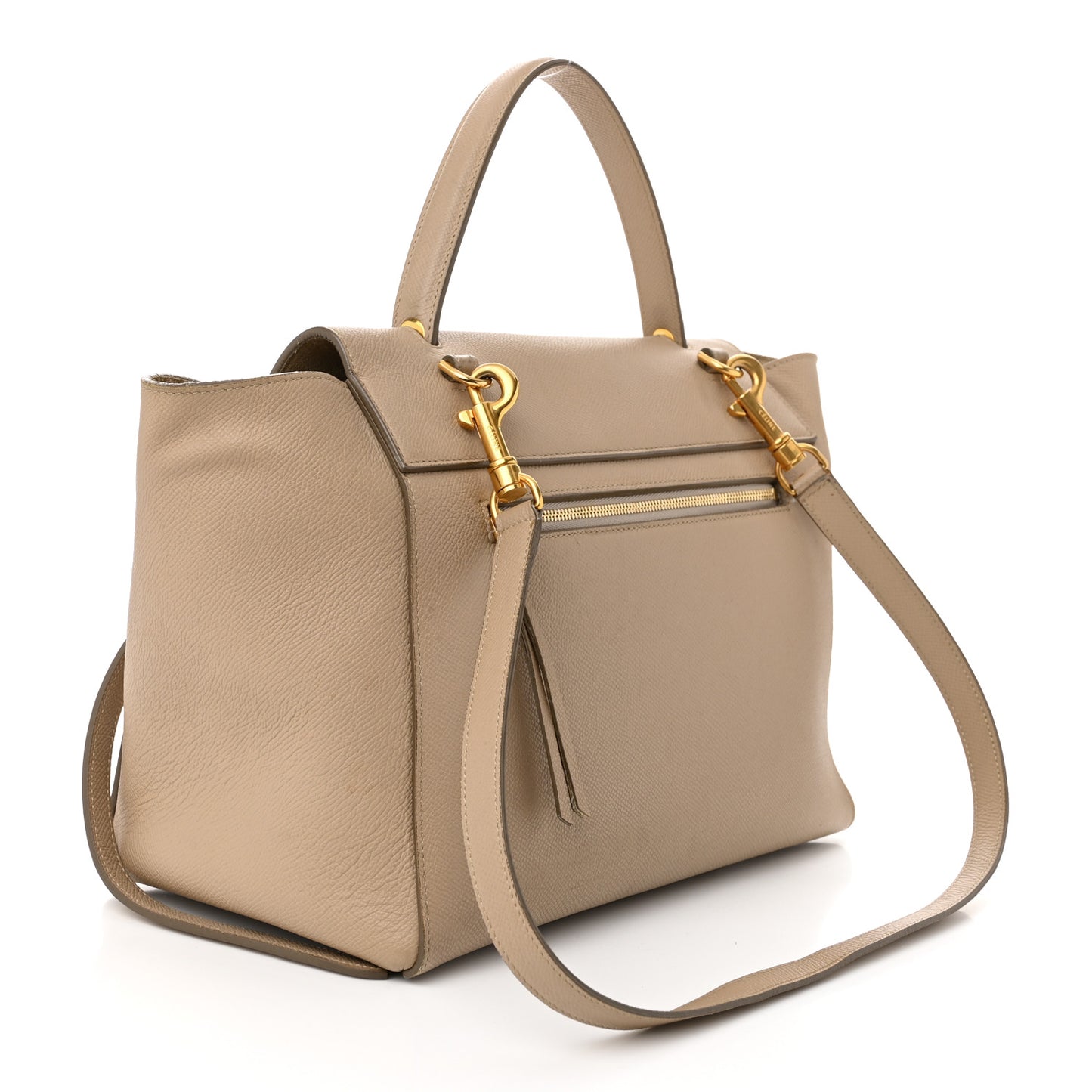 Grained Calfskin Mini Belt Bag Light Taupe