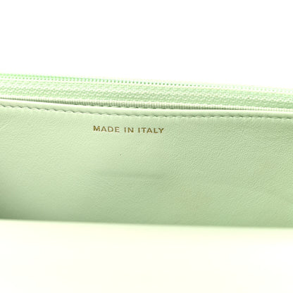 Chanel Lambskin Quilted Chanel 19 Wallet On Chain WOC Light Green 7 of 12
