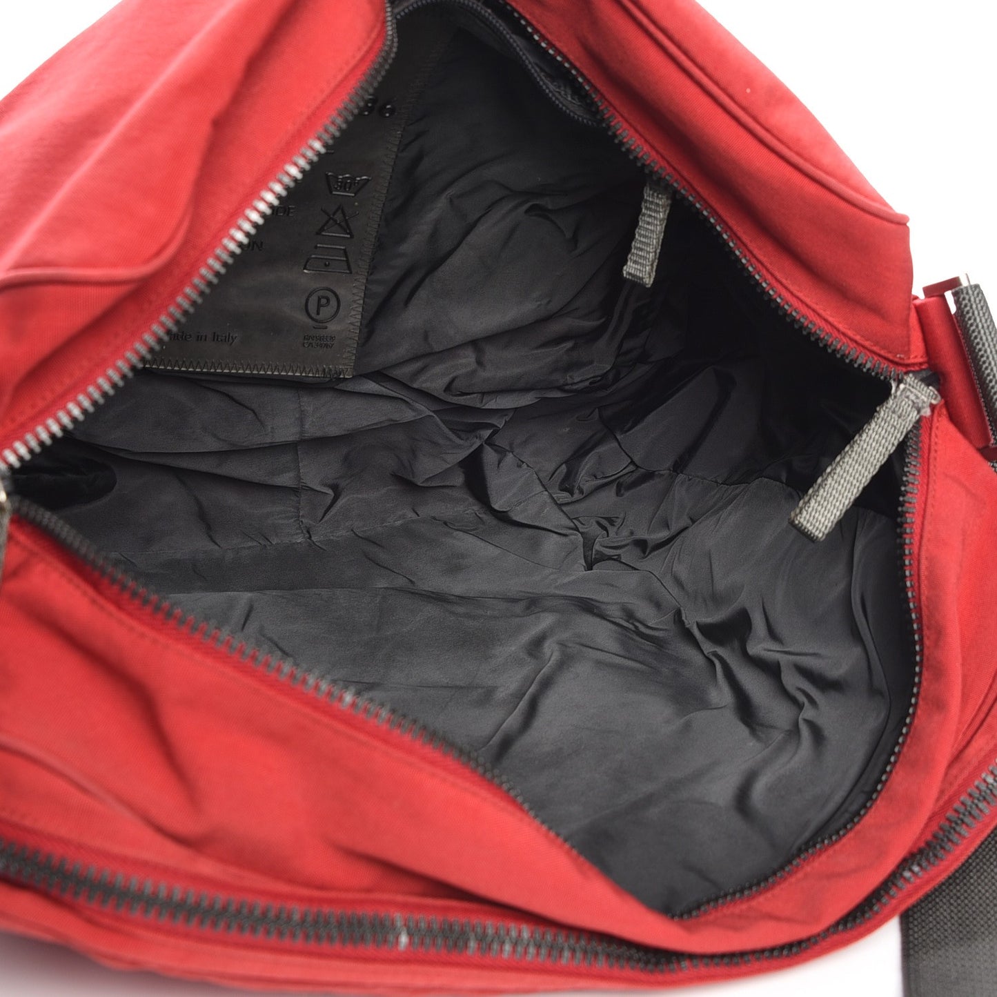 Tessuto Nylon Messenger Bag Rosso