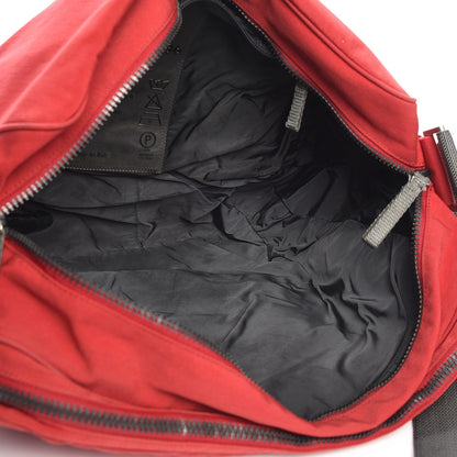 Prada Tessuto Nylon Messenger Bag Rosso 5 of 7