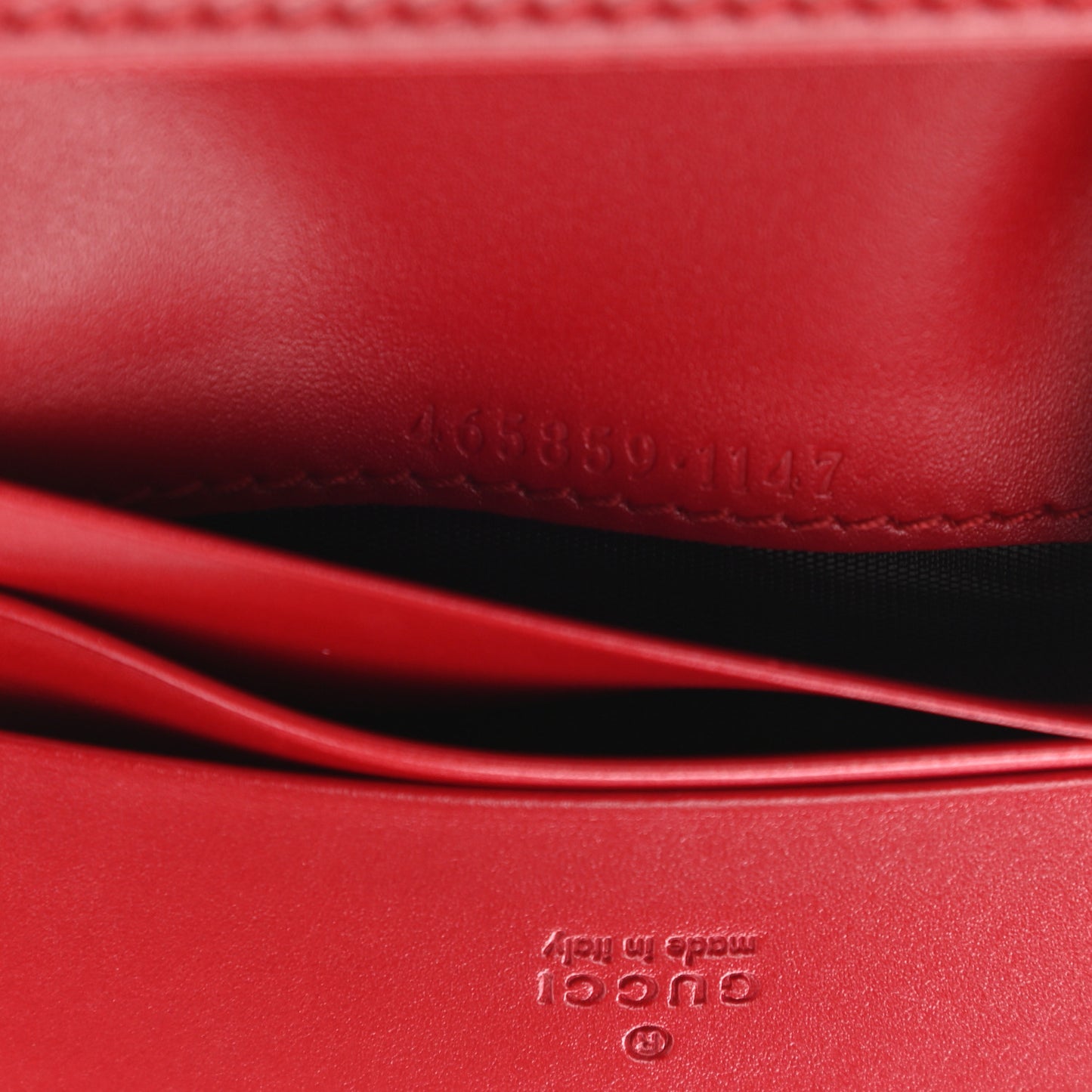 Calfskin Chinese New Year Card Case Wallet Red