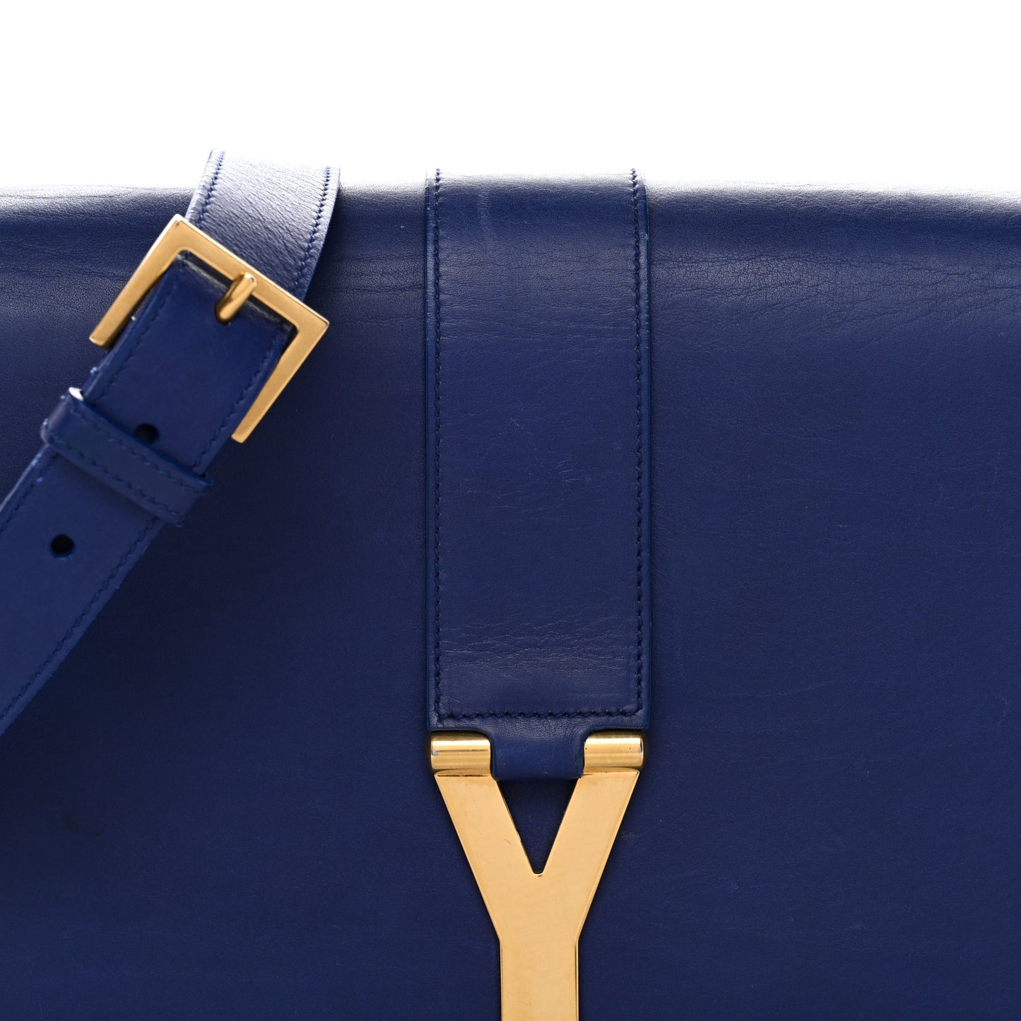 Calfskin Classic Y Satchel Royal Blue