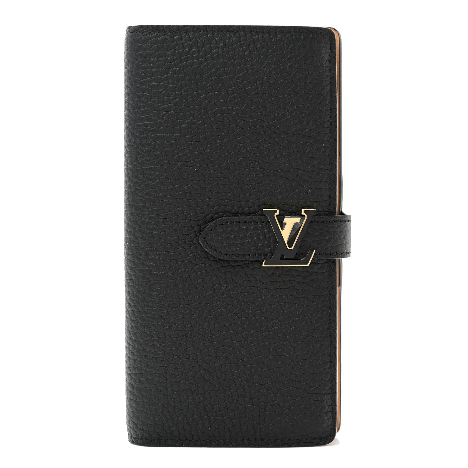 Louis Vuitton Taurillon LV Vertical Capucines Wallet Black Arizona 1 of 6