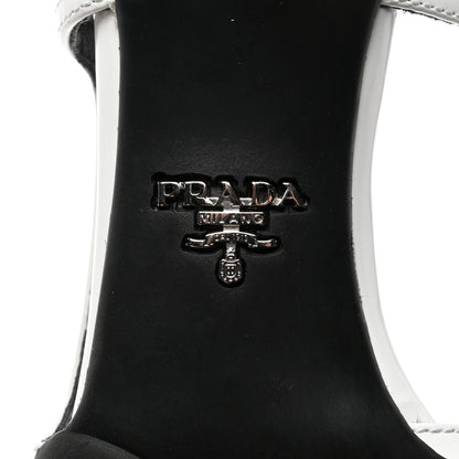 Prada Spazzolato Pointed Toe 55mm Slingback Pumps 38 White 7 of 9