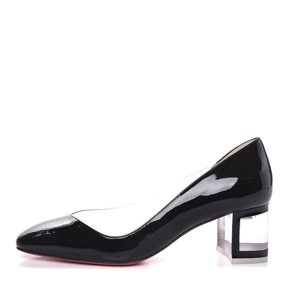Christian Louboutin Patent PVC Provisore 55 Pumps 38 Black 1 of 8