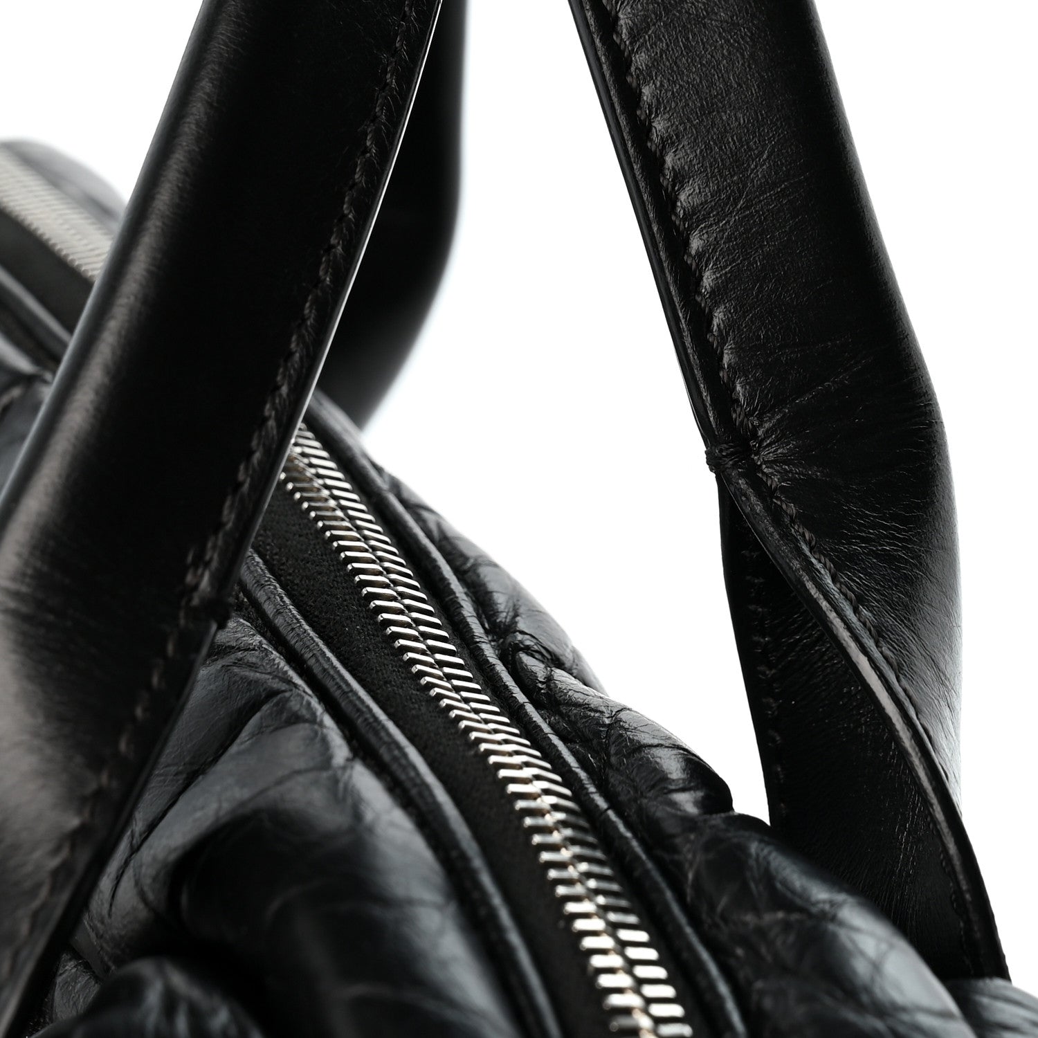 Chanel Aged Calfskin Chevron Medium Soft Bowling Bag Black 14 of 14
