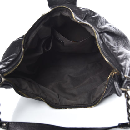 Fendi Nappa Patent B Buckle Hobo Black 5 of 11