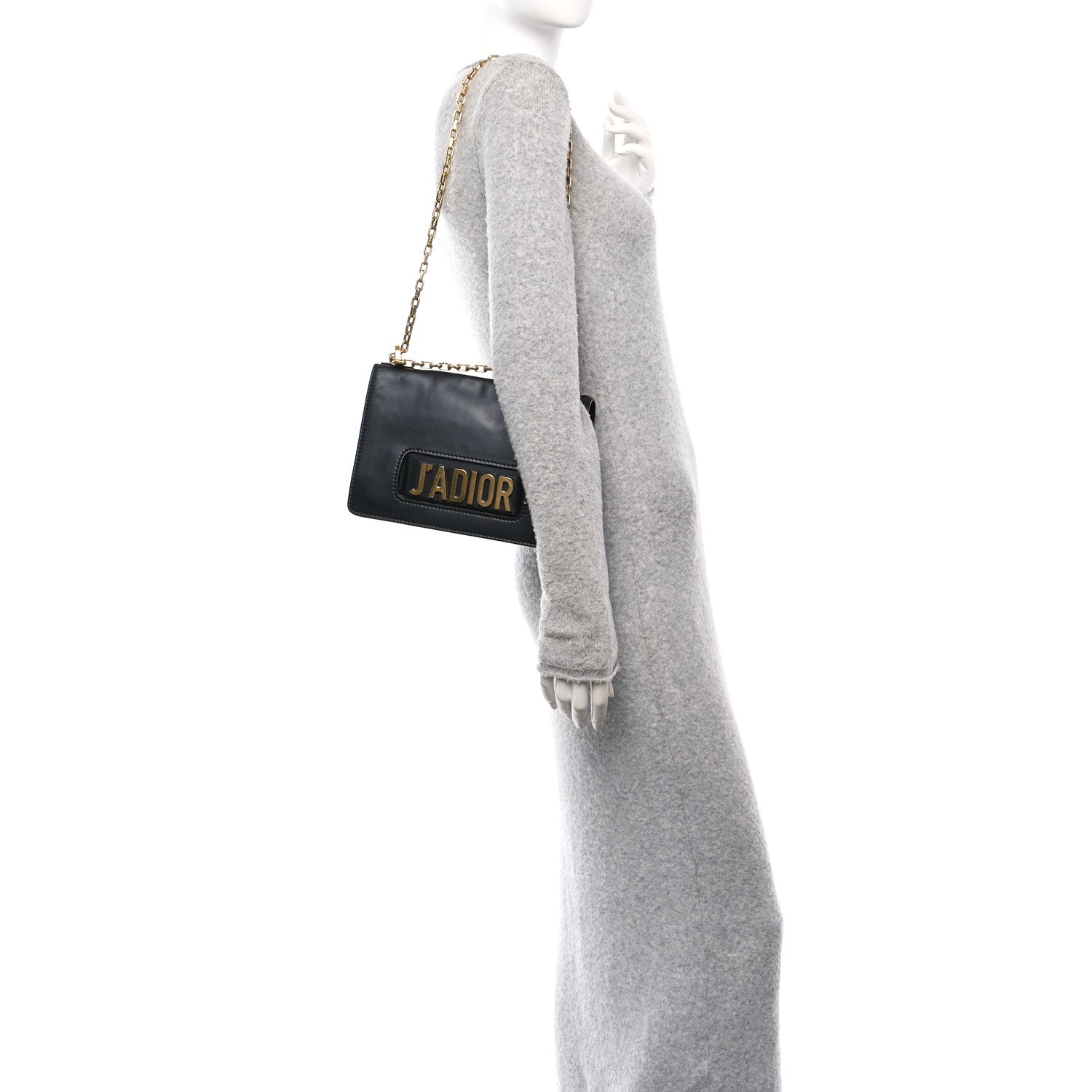 Christian Dior Calfskin J'Adior Chain Flap Bag Black 3 of 17