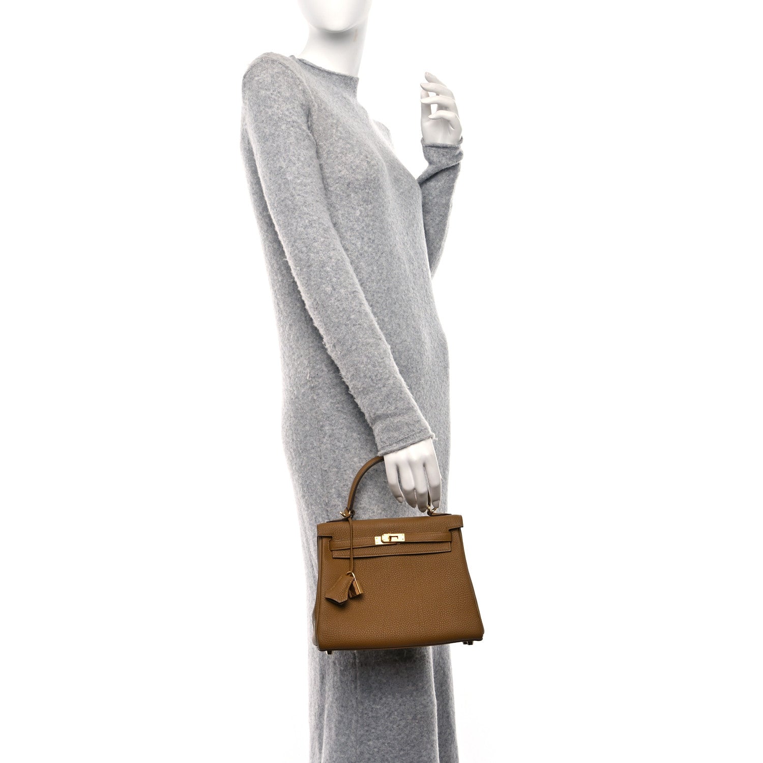 Hermes Togo Kelly Retourne 25 Bronze Dore 2 of 10