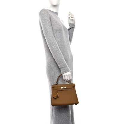 Hermes Togo Kelly Retourne 25 Bronze Dore 2 of 10