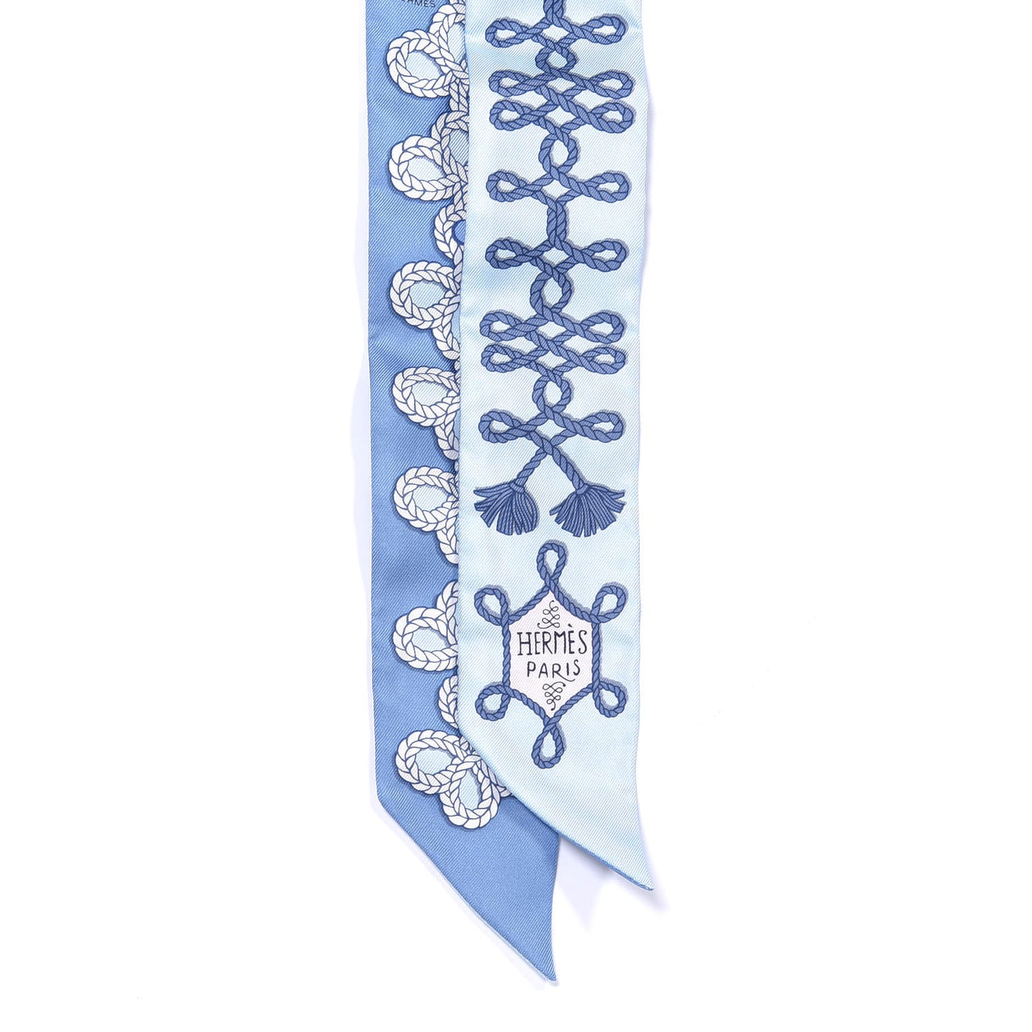 Silk Galons Et Brandebourg Twilly Ciel Ocean White
