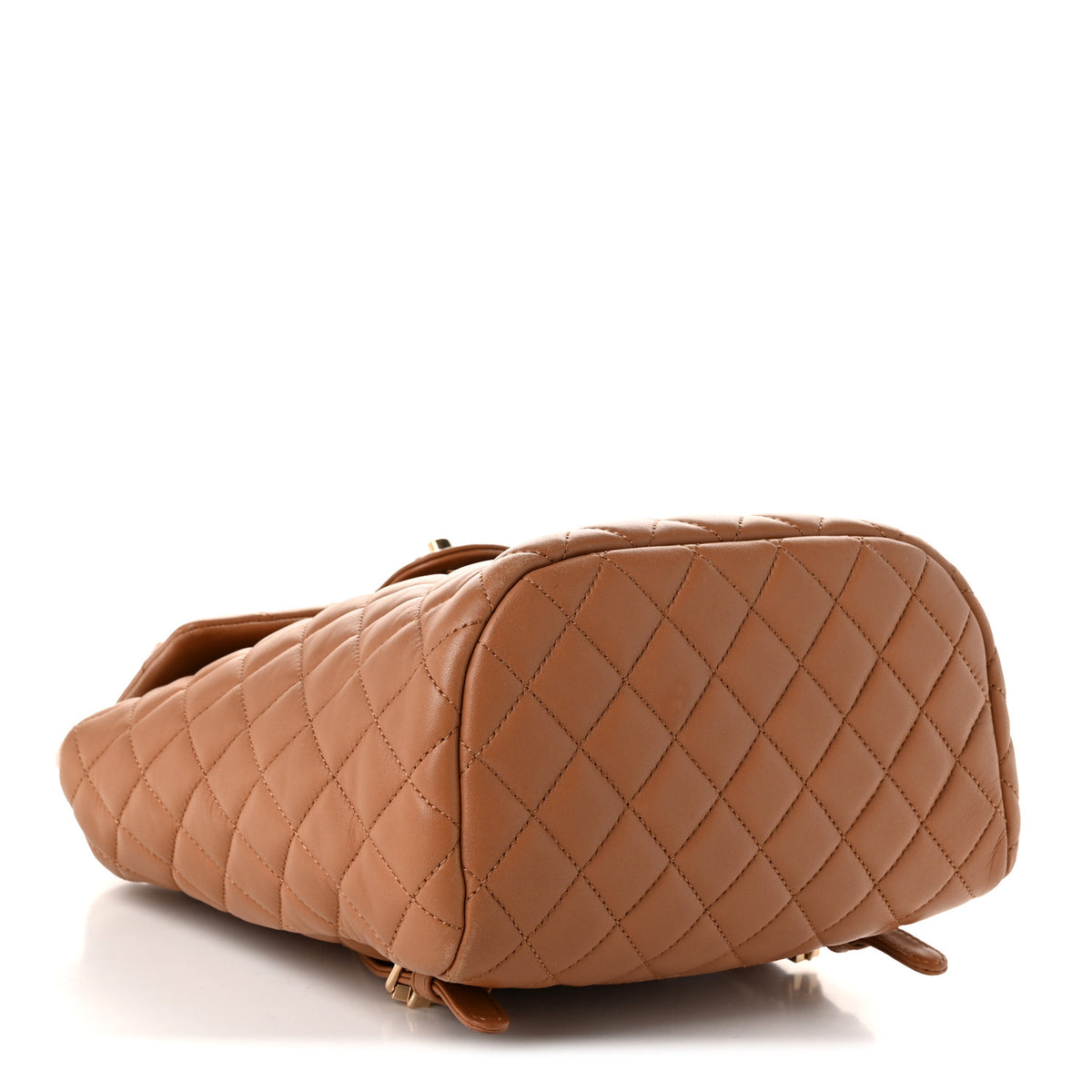 Lambskin Quilted Small Urban Spirit Backpack Brown