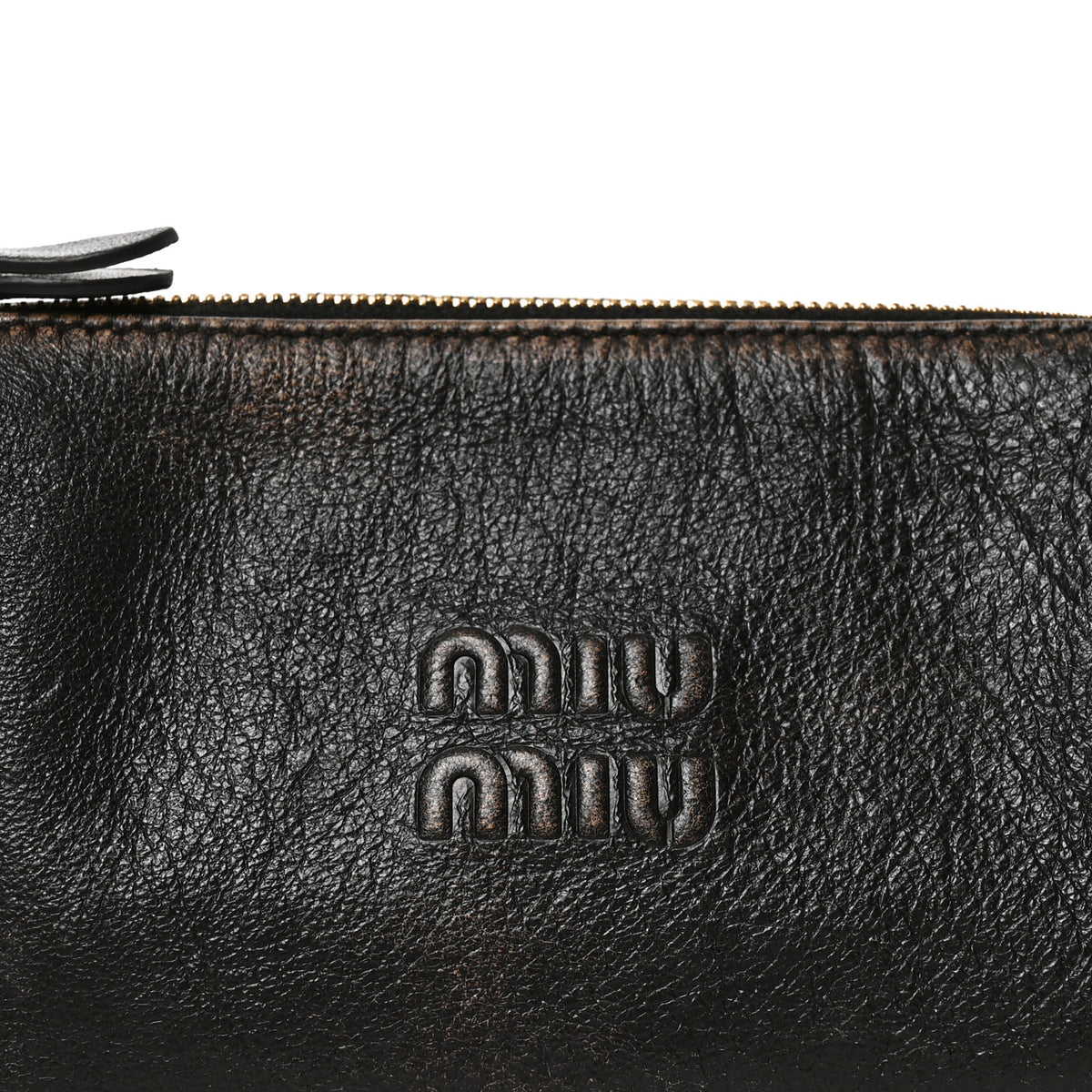 Miu Miu Nappa Aviator Mini Pouch Briarwood 7 of 9