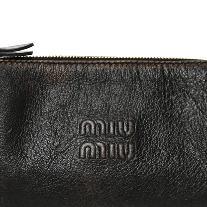 Miu Miu Nappa Aviator Mini Pouch Briarwood 7 of 9