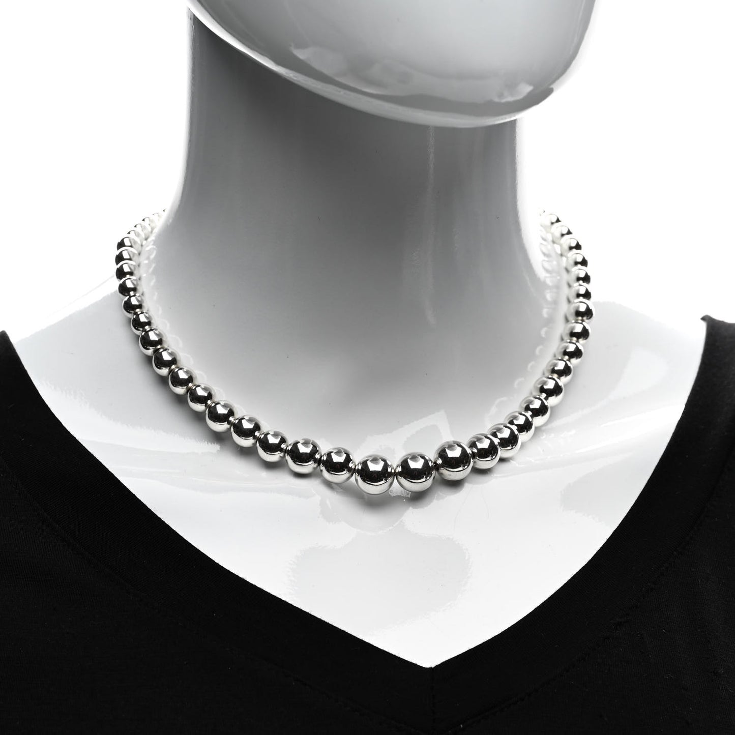 Sterling Silver HardWear Graduated Ball Necklace