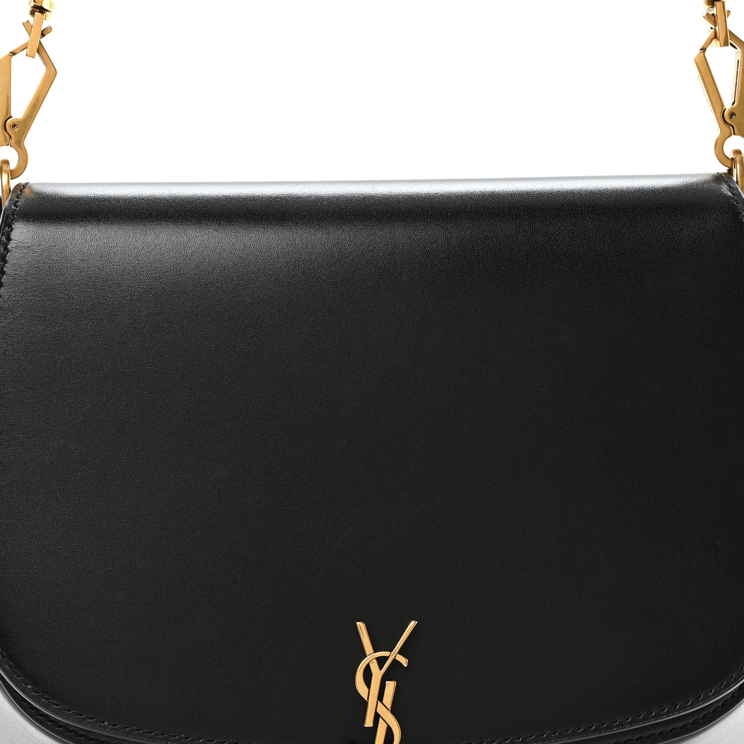 Saint Laurent Box Calfskin Mini Voltaire Top Handle Bag Black 8 of 11