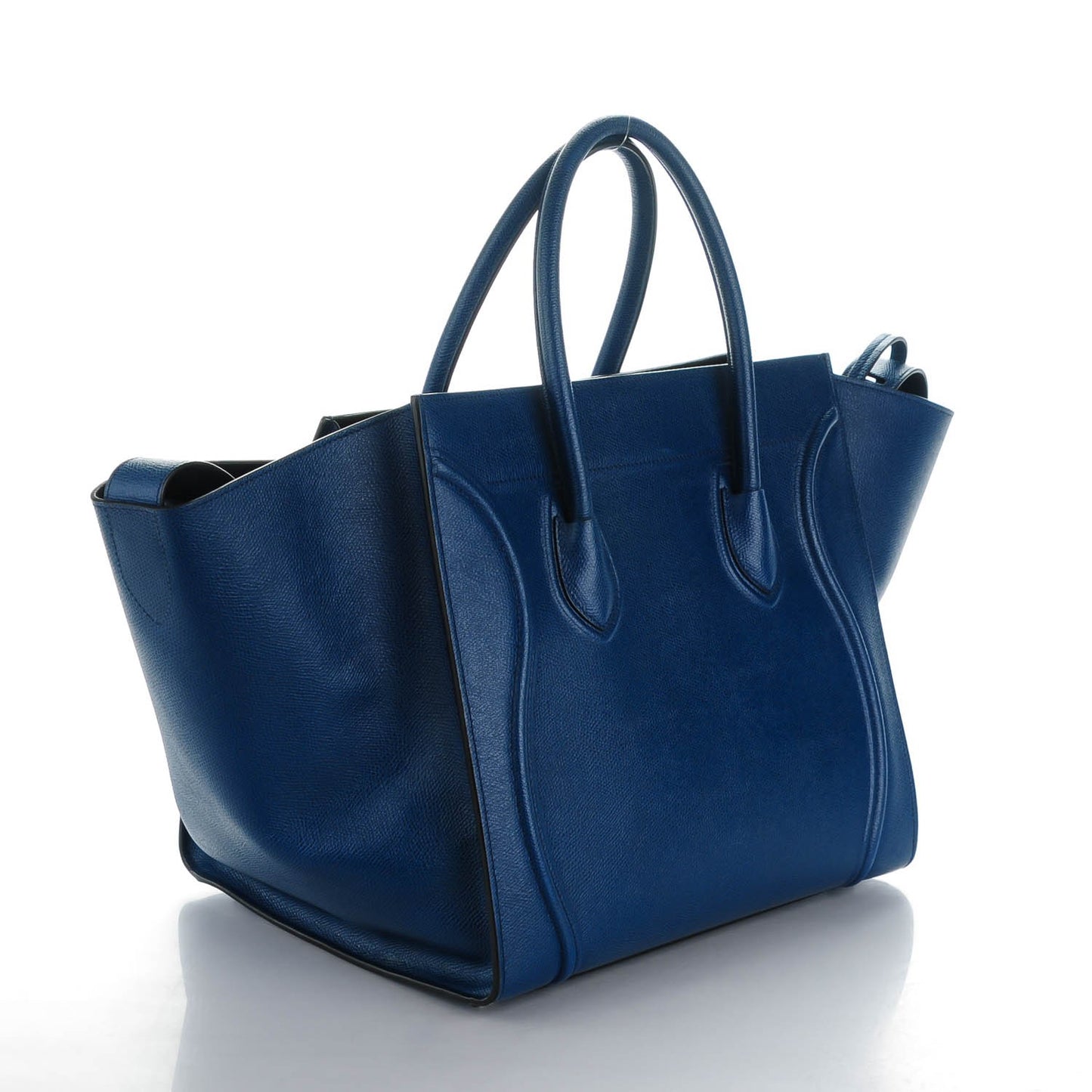 Grained Calfskin Medium Phantom Luggage Indigo