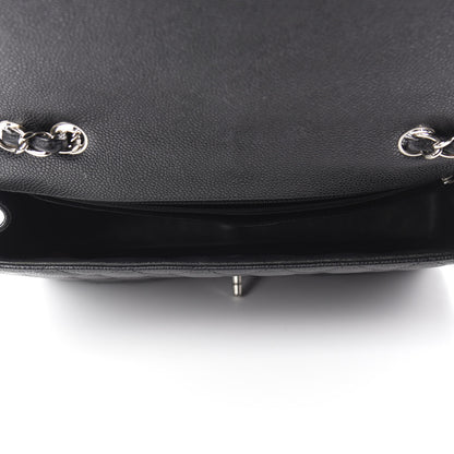 Chanel Caviar Quilted Jumbo Single Flap Black 5 of 11