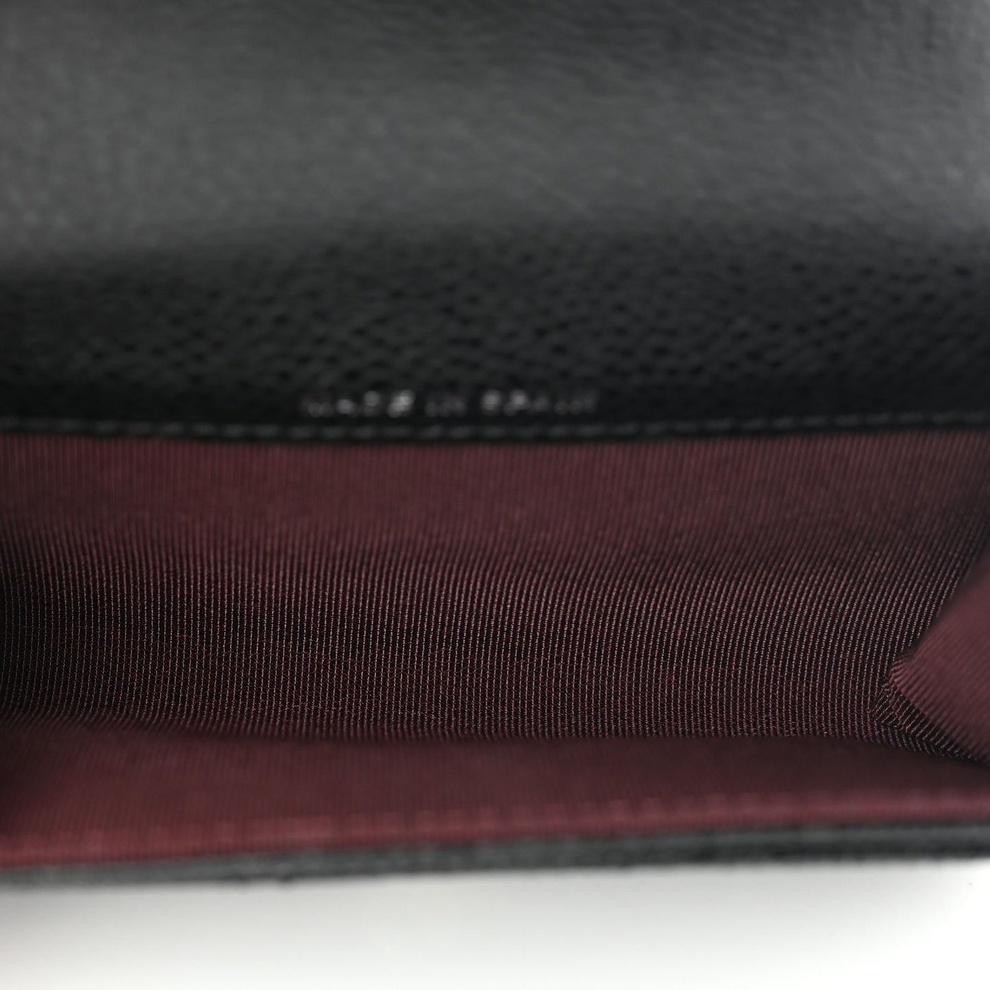 Caviar Quilted Flap Card Holder Black