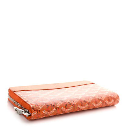 Goyard Goyardine Matignon Zip Around GM Wallet Orange 3 of 8