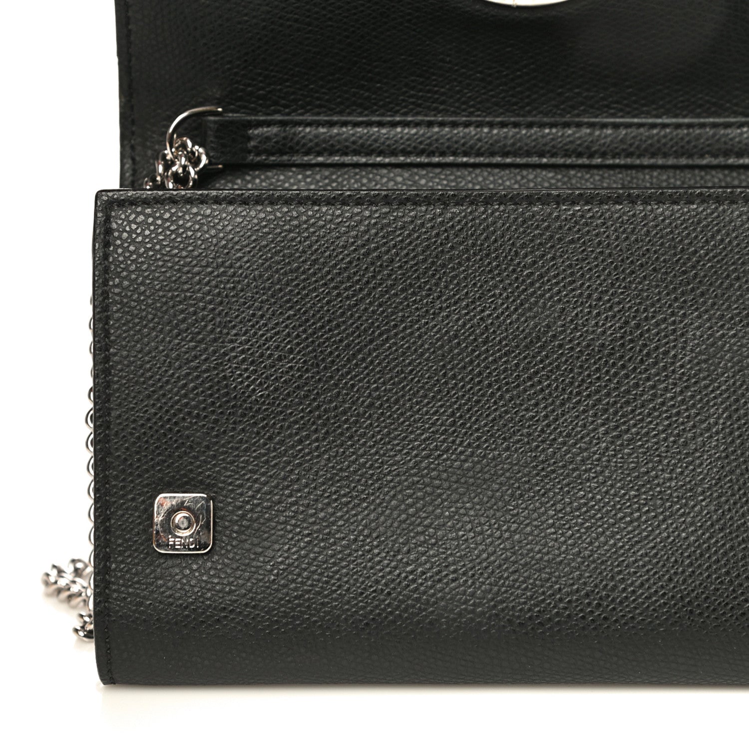 Fendi Vitello Cruise F is Fendi Wallet on Chain Black 14 of 17