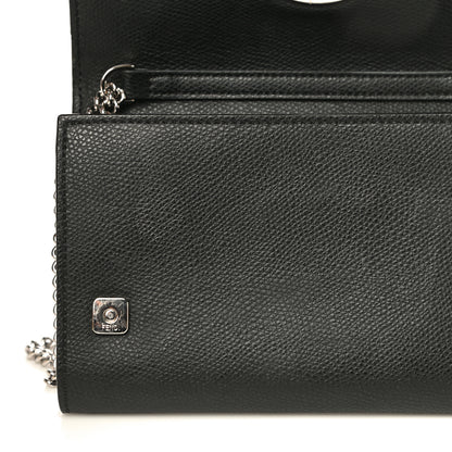 Fendi Vitello Cruise F is Fendi Wallet on Chain Black 14 of 17