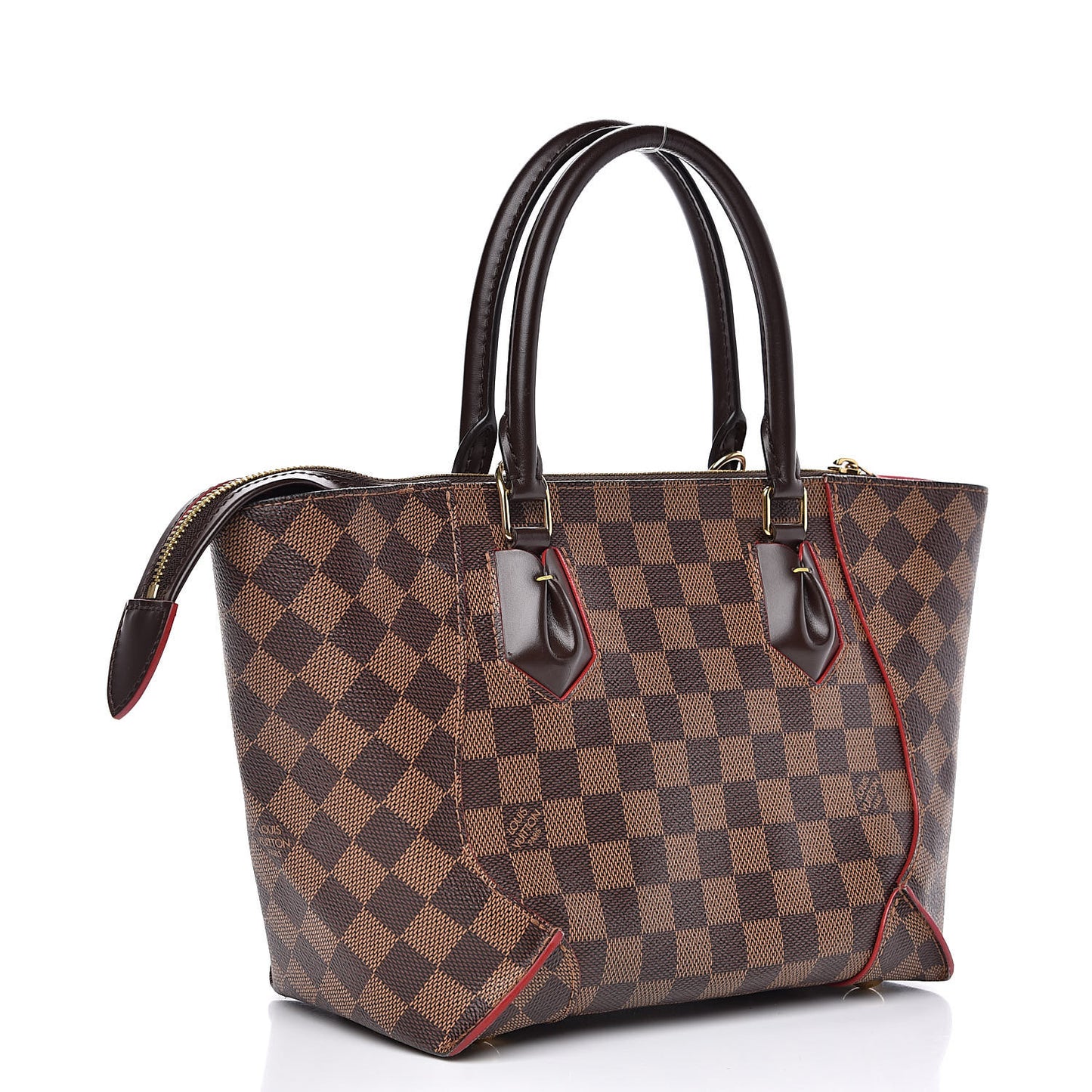 Damier Ebene Caissa Tote PM Cherry