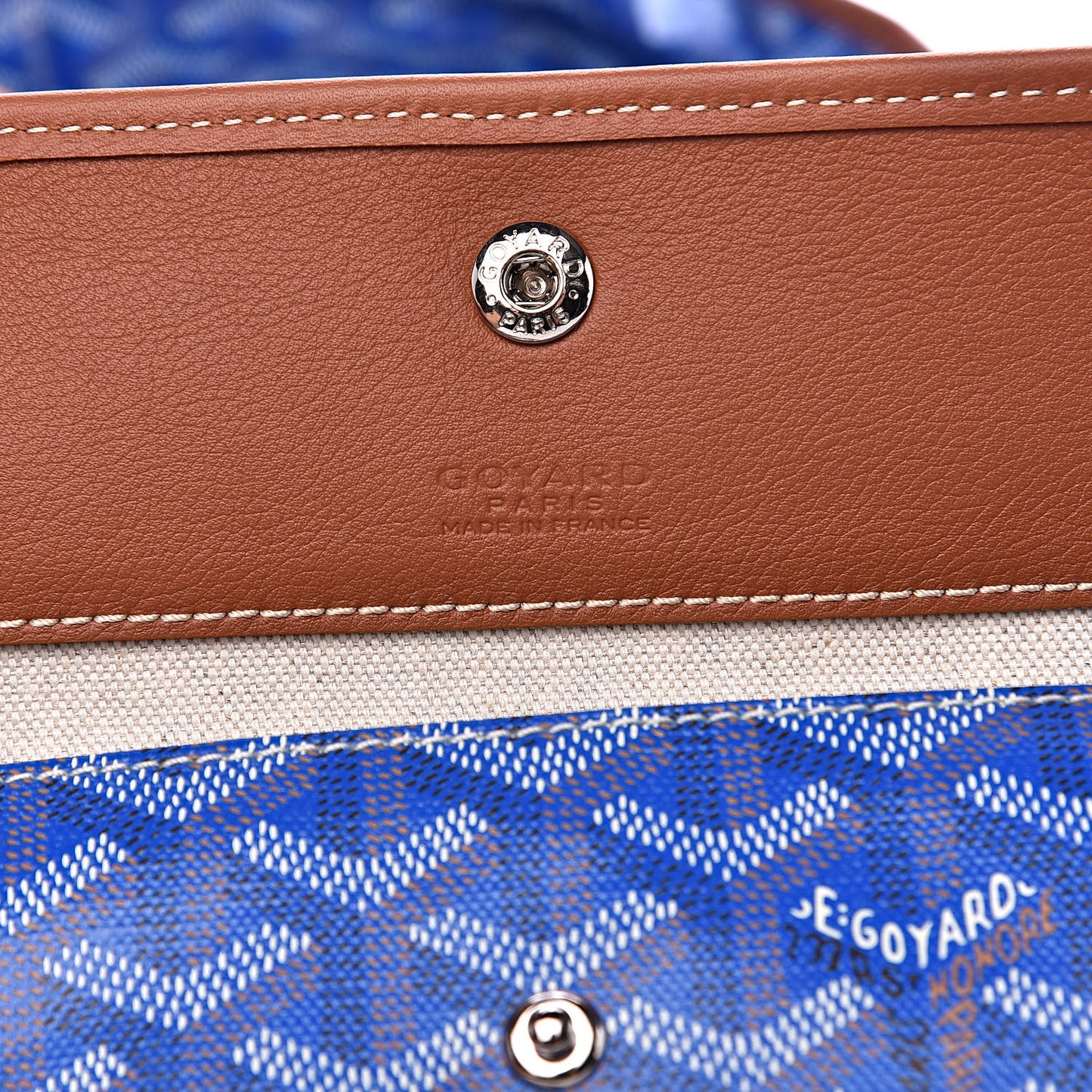 Goyardine Reversible Pertuis PM Sky Blue