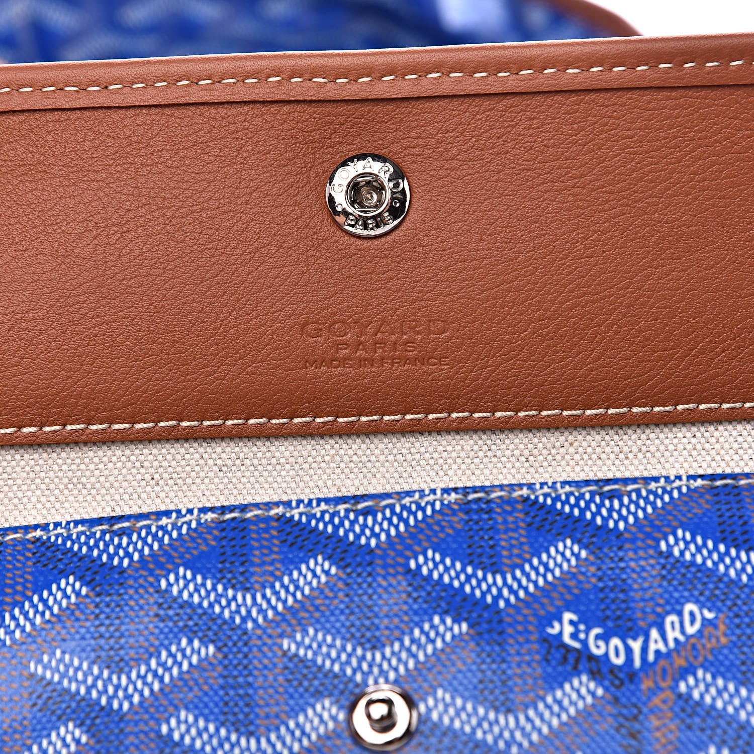 Goyard Goyardine Reversible Pertuis PM Sky Blue 10 of 18