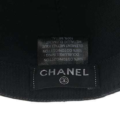 Chanel Cotton CC Cap Hat Black 8 of 8