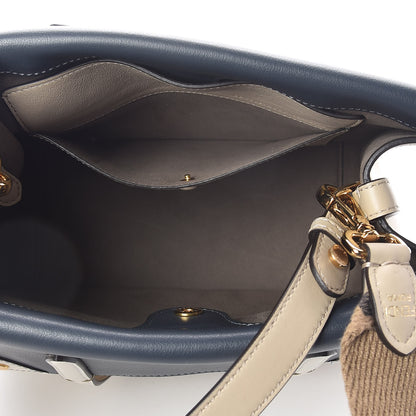 Fendi Vitello Grace FF 1974 Small Flip Tote Nuvola Notte Ice 5 of 9