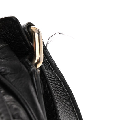 Gucci Guccissima Medium Flap Messenger Bag Black 11 of 12